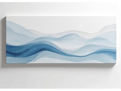 Abstrakt mønster inspirert av rolige havbølger