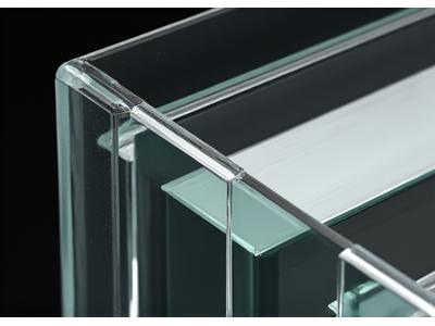 Polert metall og glass i en moderne, strømlinjeformet setting