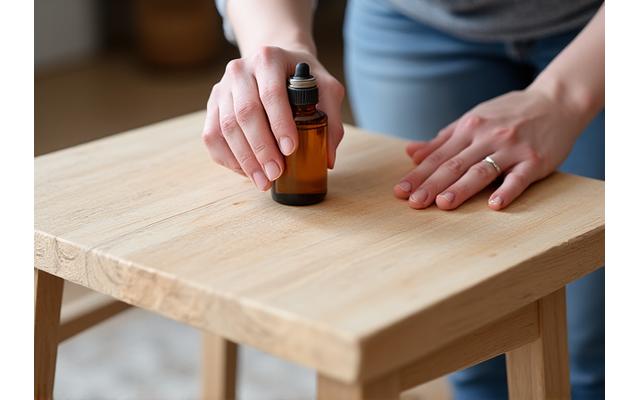 Drivvedmøbler behandles med naturlig olje for vedlikehold