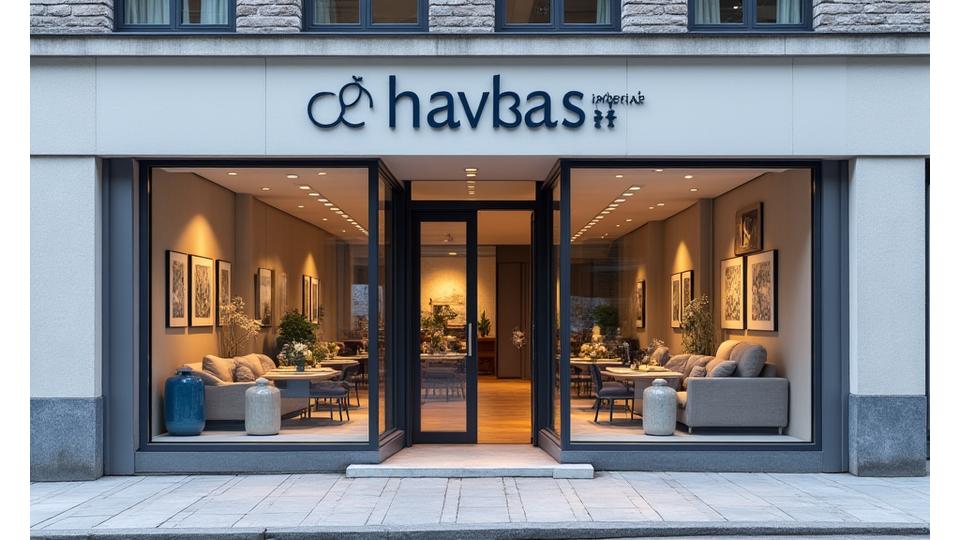 Inngangsparti til Havbris Interiørs showroom i Bergen