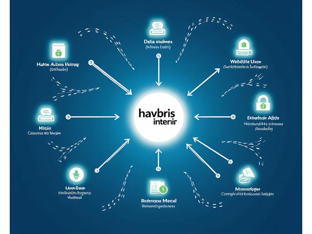 Stilisert diagram som illustrerer en sikker og transparent dataflyt, med fokus på personvern og GDPR-prinsipper