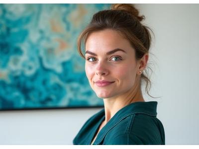 Portrett av Sofie Hansen, abstrakt marin designer